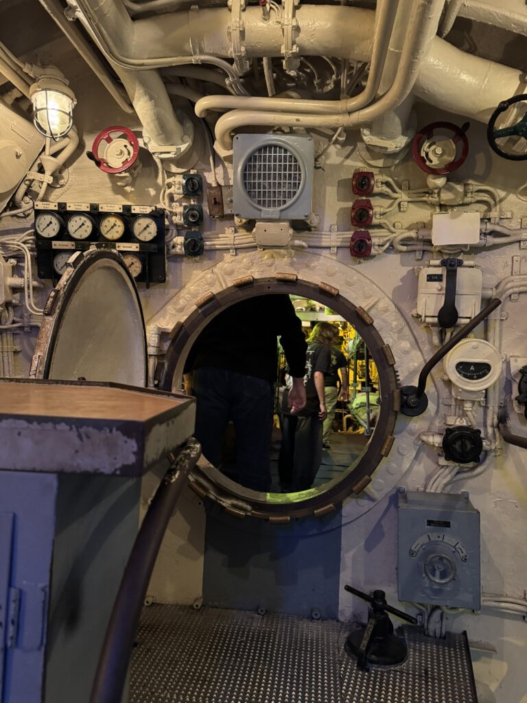 port to aft torpedo room